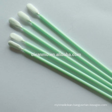Cleanroom TX761 6'' Paddle Shaped Microfiber/100% polyester cleaning Swab w/Polypropylene Handle